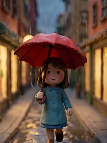 Claymation style AI video frame