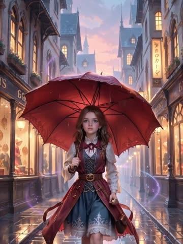 Fantasy art style AI video frame